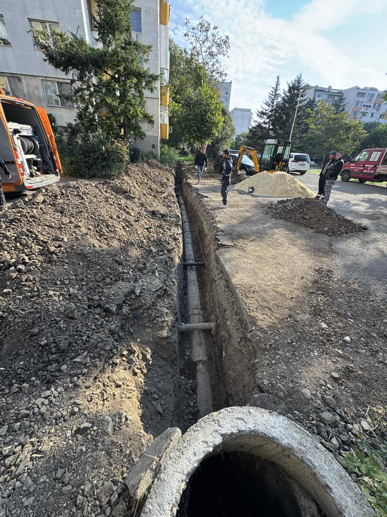 смяна на външна канализация бургас